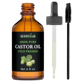 100% Pure Castor Oil - Cold Pressed - Hexane Free