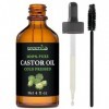 100% Pure Castor Oil - Cold Pressed - Hexane Free