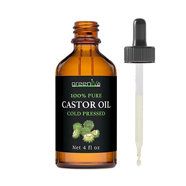 100% Pure Castor Oil - Cold Pressed - Hexane Free
