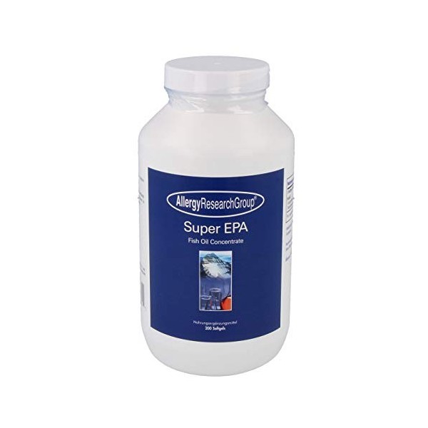 Super EPA Fish Oil Concentrate 200 Softgels - Allergy Research Group Huiles de poisson