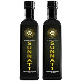 Sunnati® Huile Bigella non filtrée 100% pure et pressée à froid 500 ml 2 x 250 ml 