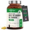 Huile de Chanvre en Gélules | 210 gélules - 2-3 Mois | 100% Pur Grains de Chanvre Pressé à Froid | Riche en Oméga 3, 6 et 9 |