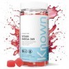 Known Vegan Omega 3-6-9 Gummies – Saveur Pêche – 400mg Huile de Lin Biologique – Complément Gommes Végan à Mâcher – Alternati