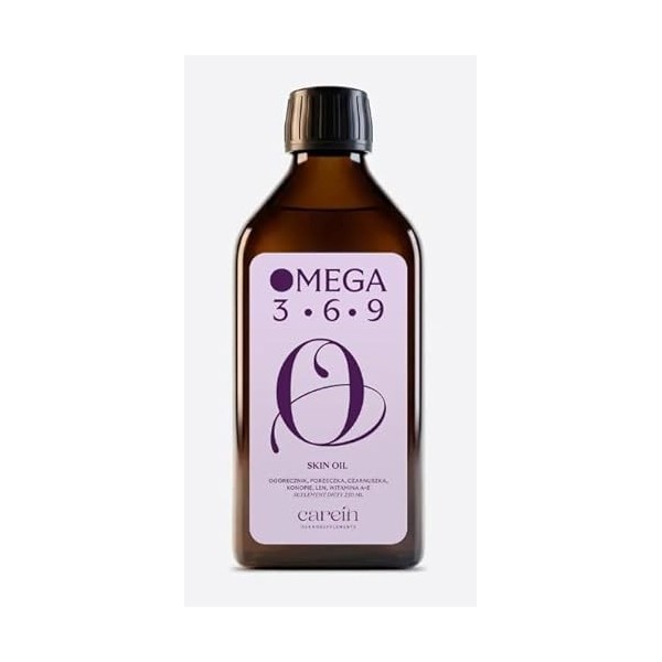 Carein Skin Oil Omega 3-6-9 Huile fonctionnelle pour la peau en cas dacné, deczéma et dinflammations | Huile de bourrache