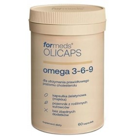 ForMeds - OLICAPS Omega 3-6-9 - Acides gras - Taux de cholestérol normal - 2 gélules par jour - 60 gélules