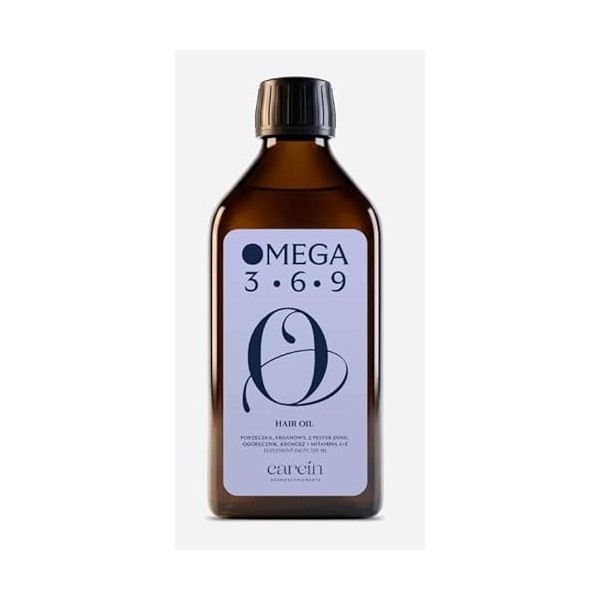 Carein Hair Oil Omega 3-6-9 | Huile fonctionnelle contre la chute des cheveux et les cheveux cassants | Huile de graines de c