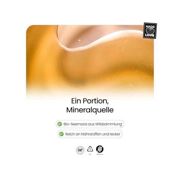 Gummily Gel de seamoss irlandais - Super aliment naturel de Moss irlandais - Alternative végétale aux gélules de Seamoss et a