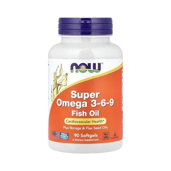 NOW Foods Super Omega 3-6-9, 1200mg - 90 softgels