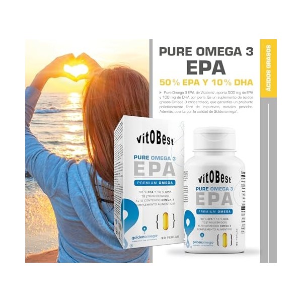 PURE OMEGA 3 EPA 90 Perles - Vitobest