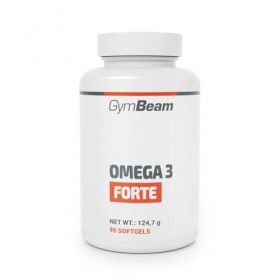 GymBeam Omega 3 Forte Capsules – 1000 mg dhuile de poisson avec 330 mg dEPA, 220 mg de DHA et vitamine E, soutient la fonct