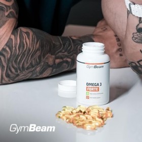 GymBeam Omega 3 Forte Capsules – 1000 mg dhuile de poisson avec 330 mg dEPA, 220 mg de DHA et vitamine E, soutient la fonct