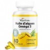 Oméga 3 Huile d’Algues x2 Pack Haut Dosage – 400 mg de DHA par dose, 120 Capsules Molles 4 Mois , DHA Végétal à base d’Algue ...