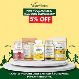 Oméga 3 Huile d’Algues x2 Pack Haut Dosage – 400 mg de DHA par dose, 120 Capsules Molles 4 Mois , DHA Végétal à base d’Algue ...