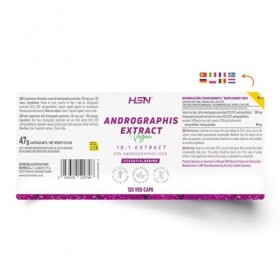 HSN Extrait dAndrographis Andrographis Paniculata 10:1 150 mg | 120 gélules végétales | Normalisé à 33 % dandrographes | 