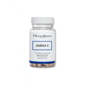 Roches Marines - Complément alimentaire Oméga 3-100 gélules - Coeur - Mémoire - Concentration - Vision - Développé en France