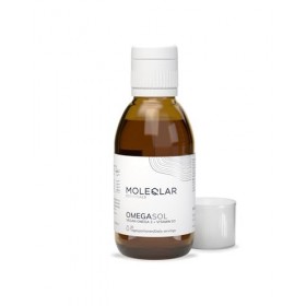 MoleQlar Oméga-3 huile d’algues – Végan, 2100 mg oméga-3 + 800 UI vitamine D/portion, pureté certifiée