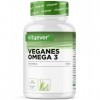 Omega 3 Vegan - 120 capsules softgel - 1500 mg d’huile d’algues par dose journalière - ingrédient de marque lifes® OMEGA - 4 ...