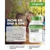 Omega 3 Vegan - 120 capsules softgel - 1500 mg d’huile d’algues par dose journalière - ingrédient de marque lifes® OMEGA - 4 ...