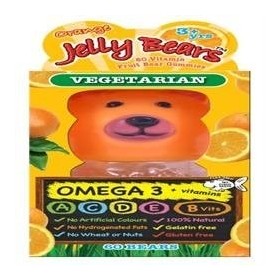 Jelly Bears Orange Omega 3 60gummies X 2 lot de 2 