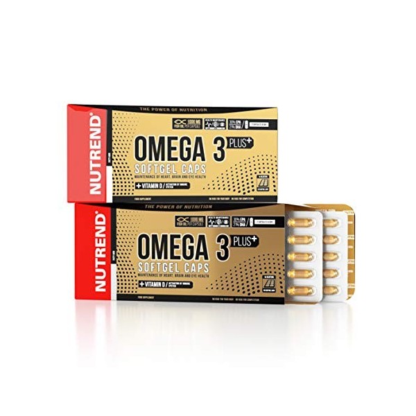 Nutrend Omega 3 Plus - 120 caps Oméga-3