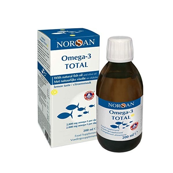 Norsan Omega-3 Total Citron 2000mg Huile de Poisson 200ml