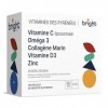 Ensemble: Collagène Marin + Oméga-3 + Vitamine C Liposomale + Vitamine D3 + Zinc 25 mg – Haut Dosage | Soutient le système im