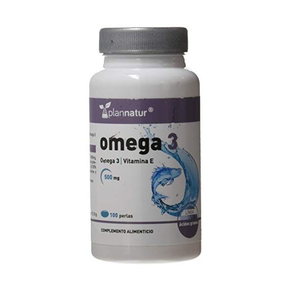 OMEGA 3 500mg. 100perlas – supplément complet conçu pour la routine de tous les jours, favorise le bien-être lorsqu’il est ut