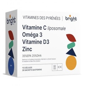 Gestion du bien-être immunitaire – Vitamine C liposomale, oméga-3, vitamine D3, zinc – Sans OGM, Phyto-Guide | Synergie optim