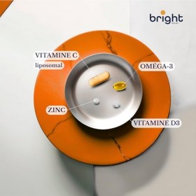 Gestion du bien-être immunitaire – Vitamine C liposomale, oméga-3, vitamine D3, zinc – Sans OGM, Phyto-Guide | Synergie optim
