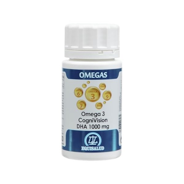 EQUISALUD COGNIVISION OMEGA 3 DHA 1000mg. – favorise le bien-être lorsqu’il est utilisé de façon continue, supplément complet