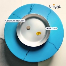 Oméga-3 et Ginkgo Biloba Premium Haute Puissance – Puissant adaptogène à haute biodisponibilité pour vitalité, concentration 