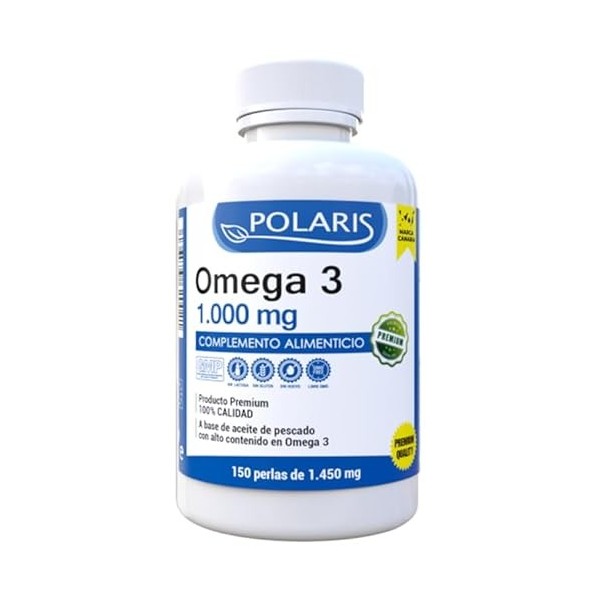 OMEGA 3 1000mg. 60perlas – soutient un mode de vie actif en cas d’usage régulier, complément alimentaire pour une utilisation