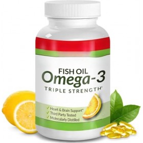 Pilules dhuile de poisson Omega 3 de force, gélules liquides ultra pures pour les articulations du cerveau, les yeux, la san