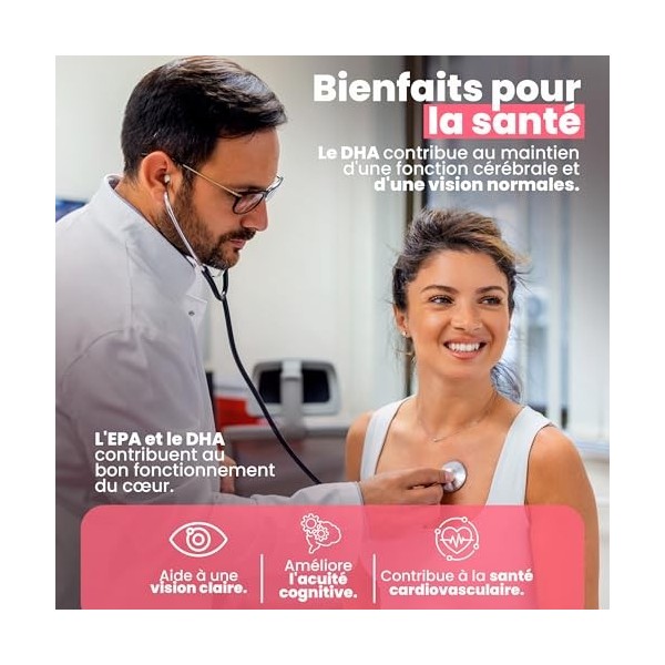 Omega 3 Capsules 1000 mg Oméga 3 à base dhuile de poisson 240 Softgels dOmega 350mg EPA 250mg DHA haute concentration Omega O...