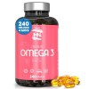 Omega 3 Capsules 1000 mg Oméga 3 à base dhuile de poisson 240 Softgels dOmega 350mg EPA 250mg DHA haute concentration Omega O...