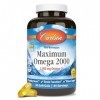 Carlson Labs - Maximum Omega 2000-90 Gélules Oméga-3
