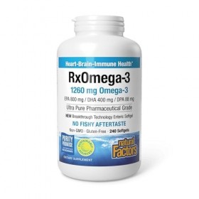 Natural Factors, RxOmega-3 Factors, 120 gélules Oméga-3