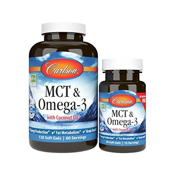 MCT & Omega-3-120 + 30 softgels Oméga-3