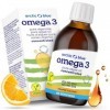 Arctic Blue Oméga-3 Végétal Huile Liquide 150 ml — Orange — 850 mg de DHA + 425 mg d’EPA par Dose 2,5 ml — Huile de Microal