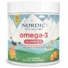 Nordics Omega-3 Gummies, goût mandarine, 120 bonbons gélifiés