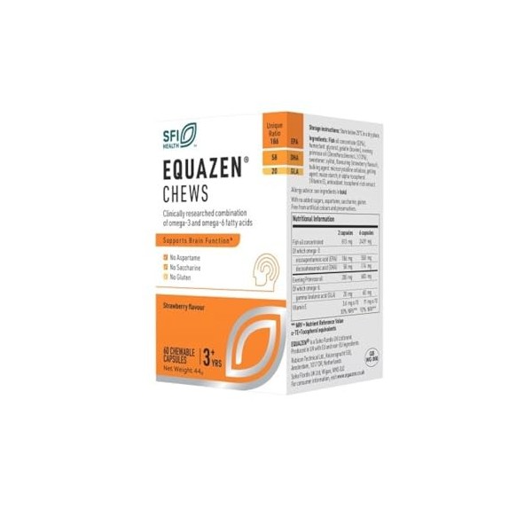 VITAE EQUAZEN EYE-Q chews infantil 60cap. – contribue au fonctionnement normal de l’organisme au quotidien, gélules qui facil...