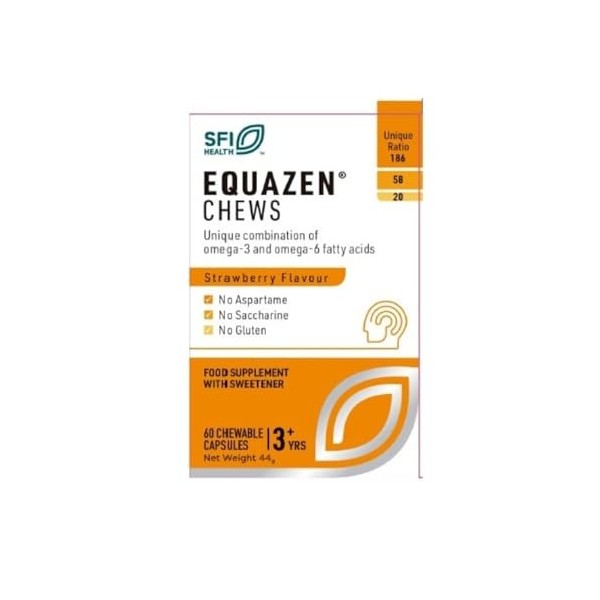VITAE EQUAZEN EYE-Q chews infantil 60cap. – contribue au fonctionnement normal de l’organisme au quotidien, gélules qui facil...