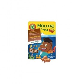 Möllers Omega-3 Ptits Poissons 36 Gommes - Fraise Oméga-3