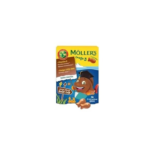 Möllers Omega-3 Ptits Poissons 36 Gommes - Fraise Oméga-3