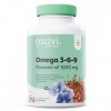 Osavi Omega 3-6-9 Flaxseed Oil, 1000mg - 120 softgels