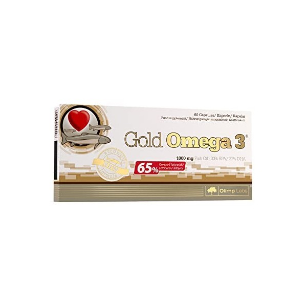 Olimp Nutrition Omega 3 Gold 65% 60 Capsules Oméga-3