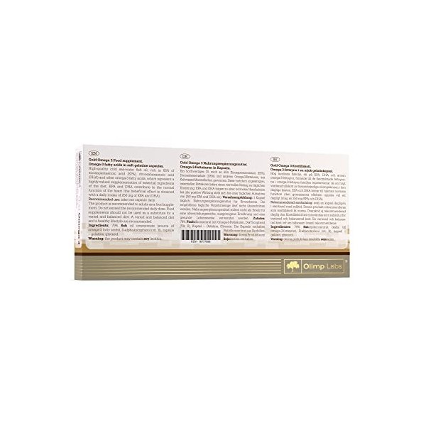 Olimp Nutrition Omega 3 Gold 65% 60 Capsules Oméga-3