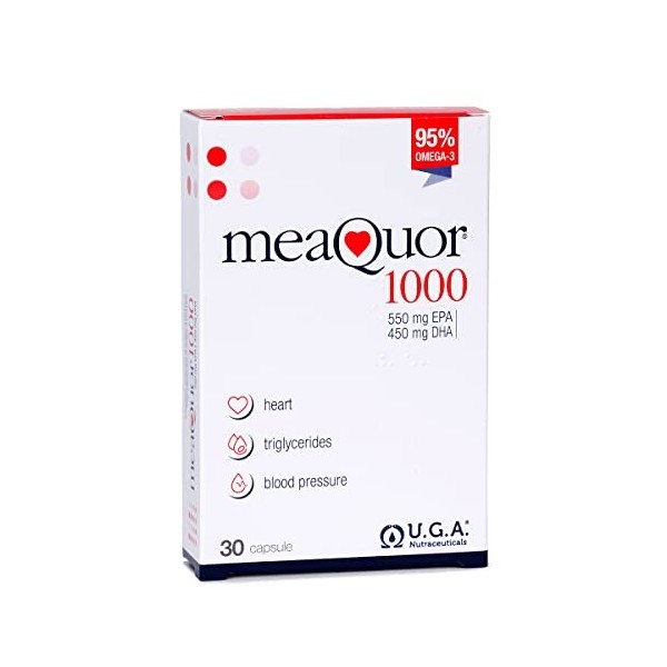 Meaquor® 1000 – avec 1000 mg dEPA et de DHA par capsule | 5 certificats IFOS pour chaque lot | 30 cps