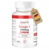 Omega 3-360 softgels - 2000mg dhuile de poisson - avec EPA, DHA & vitamine E - Hautement dosé - Production allemande & tests