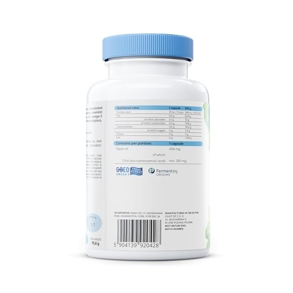 Osavi Omega-3 Vegan, 250mg DHA - 120 vegan softgels